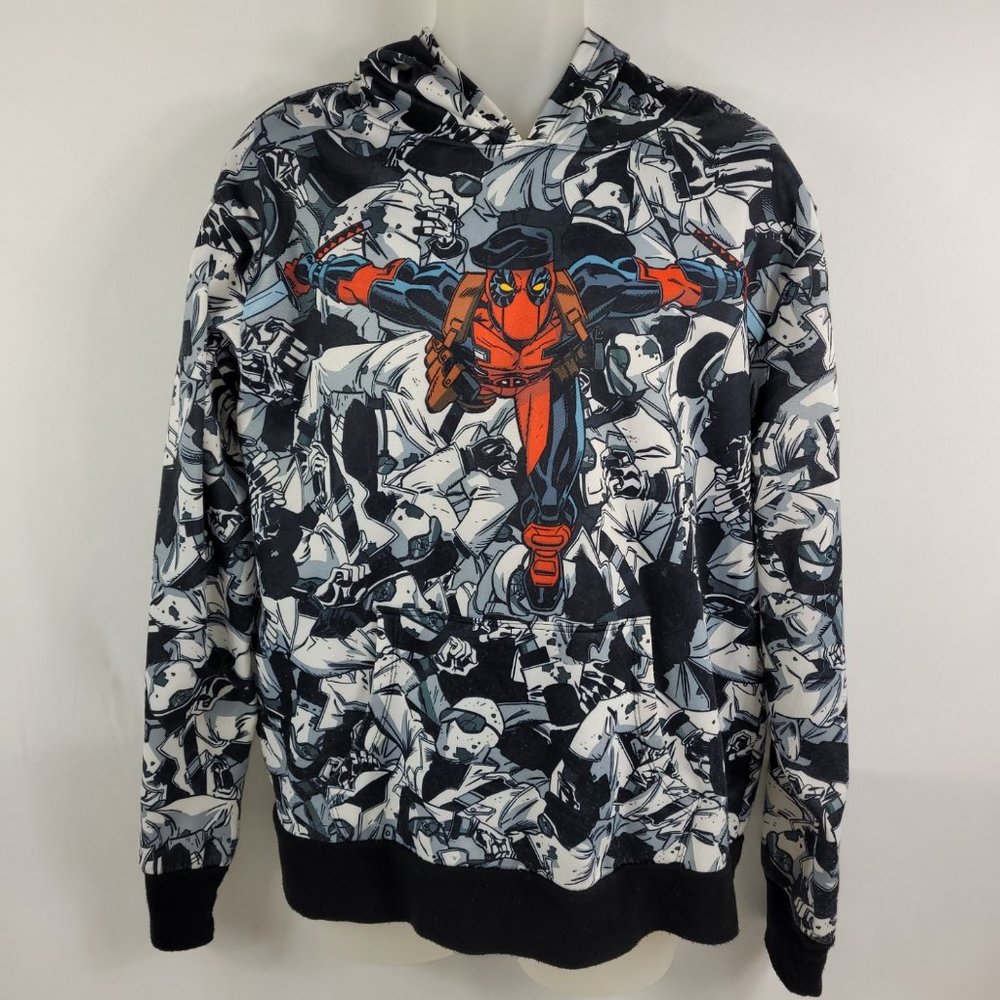 Marvel Deadpool Comics Hoodie Sweatshirt Mens size Medium